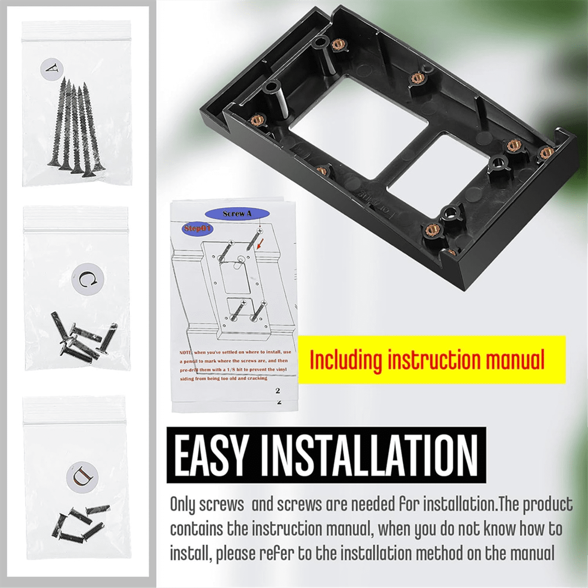 Pcs Doorbell Vinyl Siding Mount Compatible with Ring Video