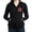 Black, variant on CafePress - Peace Flower Affection - Women's Zip Hoodie