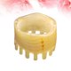 thumbnail image 2 of ColoMX Peine de cuerno natural portátil para masajear el cabello, peine de dientes anchos para mujeres y niñas., 2 of 8