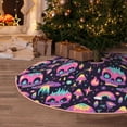 thumbnail image 5 of Fotbe cartoon Skull rainbow space Pattern Christmas Tree Skirt, Tree Skirts Plush Christmas Decorations, Christmas Tree Skirts Xmas Decorations Holiday Party Decor-36", 5 of 6