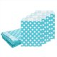 thumbnail image 1 of Uxcell 100Pcs Bolsas de Papel Kraft para Regalos, 7" x 5" Bolsas de Caramelo a Prueba de Grasa, Bolsas Planas para Favoritos, Bolsas Pequeñas de Regalo, Punto Azul Claro, 1 of 6