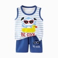 thumbnail image 4 of Paguaki Baby Girl Clothes Summer Outfits Sleeveless Cartoon Print Tank Top And Shorts Set Kids Fashion Children Clothing, 4 of 4