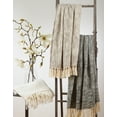 thumbnail image 3 of Everyday Style Solid Color Tassel 100% Cotton Throw Blanket - 50" W x 60" L (Black), 3 of 3