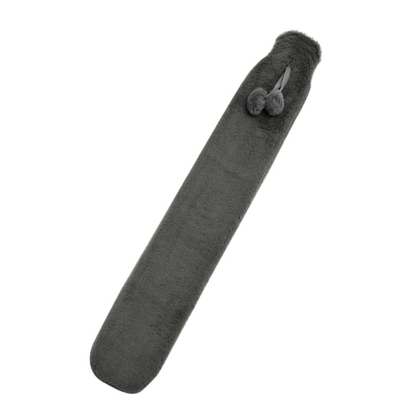 Bearachild Botella de agua caliente con manga larga reutilizable para niños, calentadores de manos para el hogar de Navidad, bolso de relleno a prueba de Suministros térmicos Gris oscuro 2L Bearachild HA071685-05