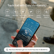 Oura Ring 4 Ceramic, Midnight Blue, Size 9, Smart Wearable, Sleep, Fitness & Heart Rate Tracker, 8-Day Battery (Size Before You Buy)