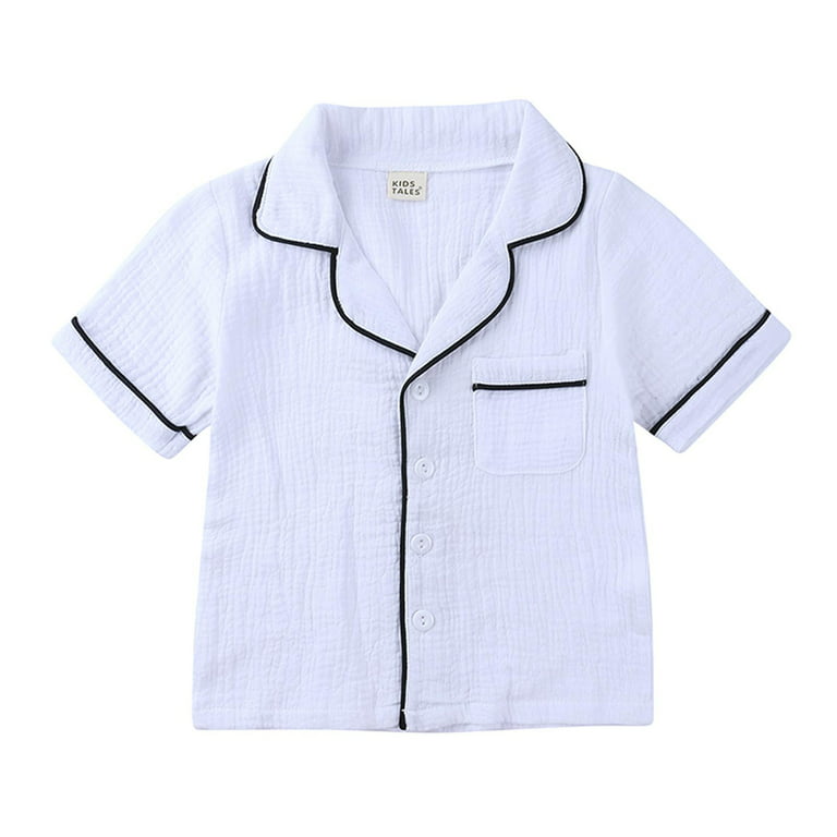 Linen Sets for Kids 2023,Kids Cotton Linen Pajamas Set PJS Short