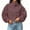 Brown, variant on Women's Polka Dot Quilted Jacket with Pockets, Long Sleeve Stand Collar Zip Up Bomber Jacket, Sizes S-2XL