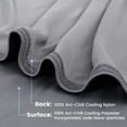 thumbnail image 4 of Aship Gradient Cooling Blanket Queen Size, Double-Sided Q-Max>0.5 Arc-Chill Summer Blanket, Breathable Soft Silky Skin-Friendly Cooling Blanket for Hot Sleeper - Gray 79"x87", 4 of 10