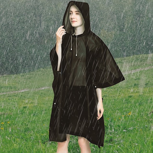 Poncho impermeable para lluvia al aire libre para senderismo y lluvia para adultos para mujeres y hombres