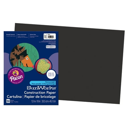 UPC: 0045173063070 | Pacon SunWorks Construction Paper 12 x 18 Black