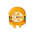 thumbnail image 3 of Hyknon Rechargeable Small Desk Fan Battery Operated Hamburger Table Fan Hanging Personal Cooling Fan Portable Mini Desktop Fan for Bedroom Travel Office Decoration, Yellow, 3 of 7