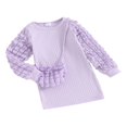 thumbnail image 2 of Automne Hiver Chaud Filles Tricot Princesse Vêtements Duveteux Manches Longues Robe Chandail avec Sac, 2 of 9