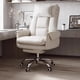thumbnail image 2 of Floor Nordic Office Chair Swivel Working White Mobile Armchairs Aluminium Salon Wheels Relax Silla De Oficina Office Supplies My Lux Decor Round, 2 of 20