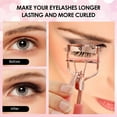 thumbnail image 3 of Hizek 3 in 1 Mini Eyelash Curler Kit with Partial Eyelash Curler,Eyelash Extension Tweezers and Silicone Refill Pads,for Eyelashes Curling Natural and Long Lasting, 3 of 8