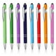 thumbnail image 2 of Stylo à bille en métal 2 en 1 avec stylet pour écran tactile, 50 pièces/lot, Logo personnalisé gratuit, cadeau publicitaire pour bureau et école, haute qualité, 2 of 4