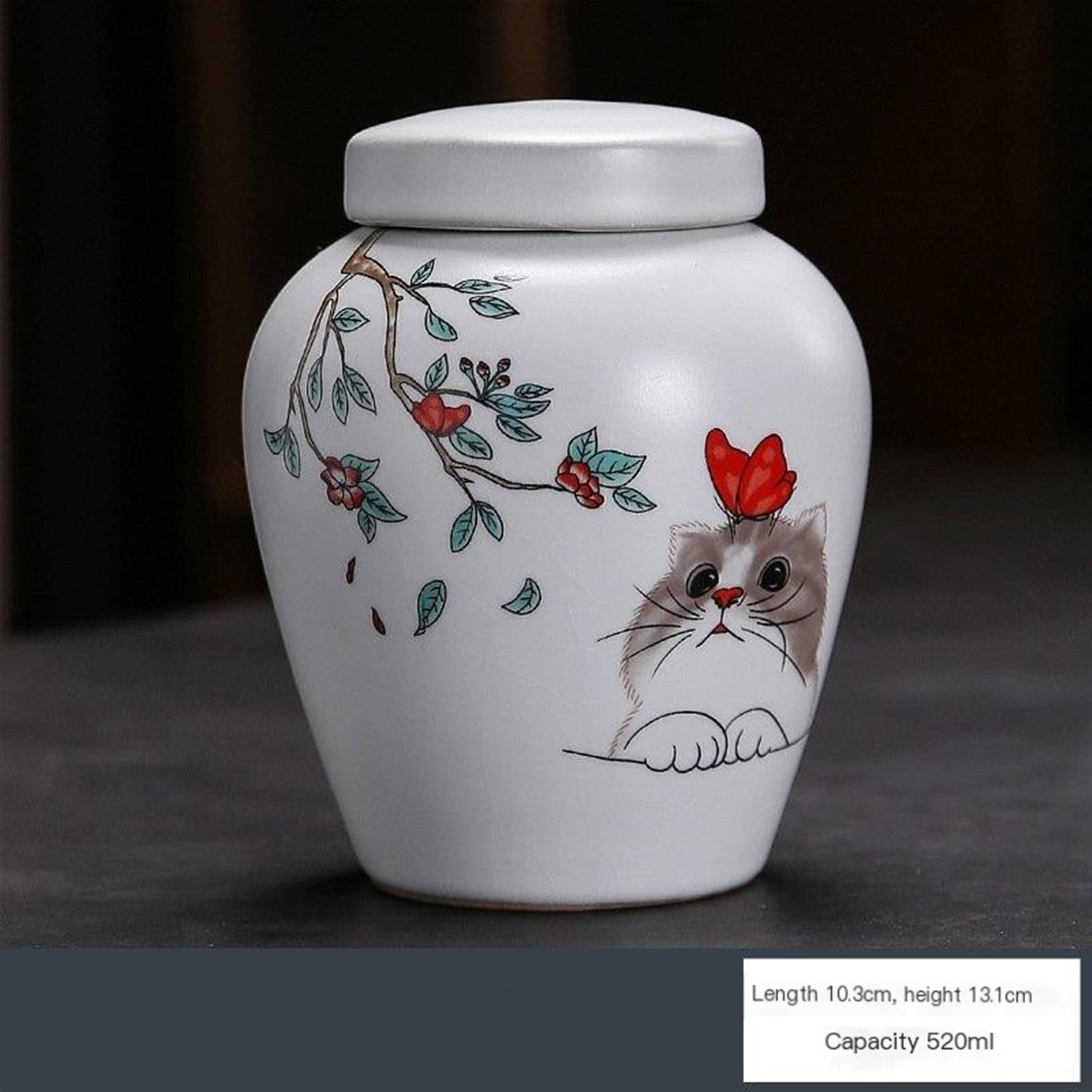 Urn For Pet Ashes Cat Shape Memorial Cremation Urns Handcrafted White Decorative Urns For Funeral Cat Urn Dog Urn