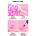 thumbnail image 3 of Beleza, Cuidado e Higiene 100 Uds extensión de pestañas pegamento tazas soporte injerto pestañas herramienta paleta Labymos Natural, 3 of 7