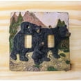 thumbnail image 3 of Rustic Western Bear And Cubs Double Toggle Light Switch Plate Cover Set Of 2, 3 of 7