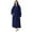 Blue, variant on AMITOFO Long Robes for Women, Soft Fluffy Fleece Bath Robe with Front Pocket, Winter Warm Plush Lapel Women's Robes, Adjustable Belt