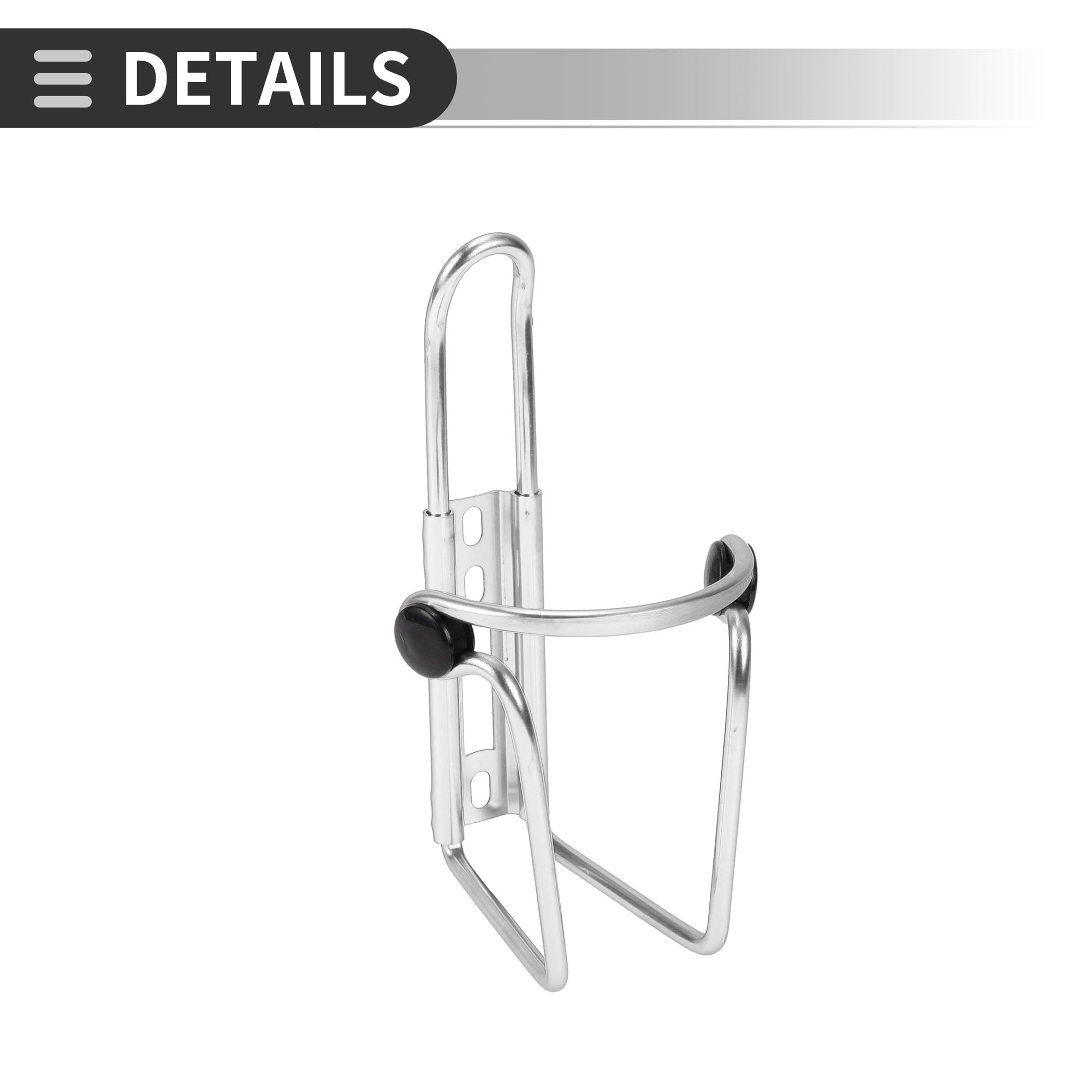 Unique Bargains Bike Bottle Cage Rack Aluminium Alloy Drinks Holder for MTB Road Silver