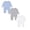 Grey & Blue & White, variant on JFOPQVSM 3PCS Baby Long Sleeve Romper Breathable Infant Jumpsuit Soft and Lightweight Sleep Play Outfit for 3-18 Months