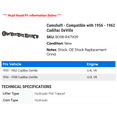 thumbnail image 2 of Camshaft - Compatible with 1956 - 1962 Cadillac DeVille 1957 1958 1959 1960 1961, 2 of 2