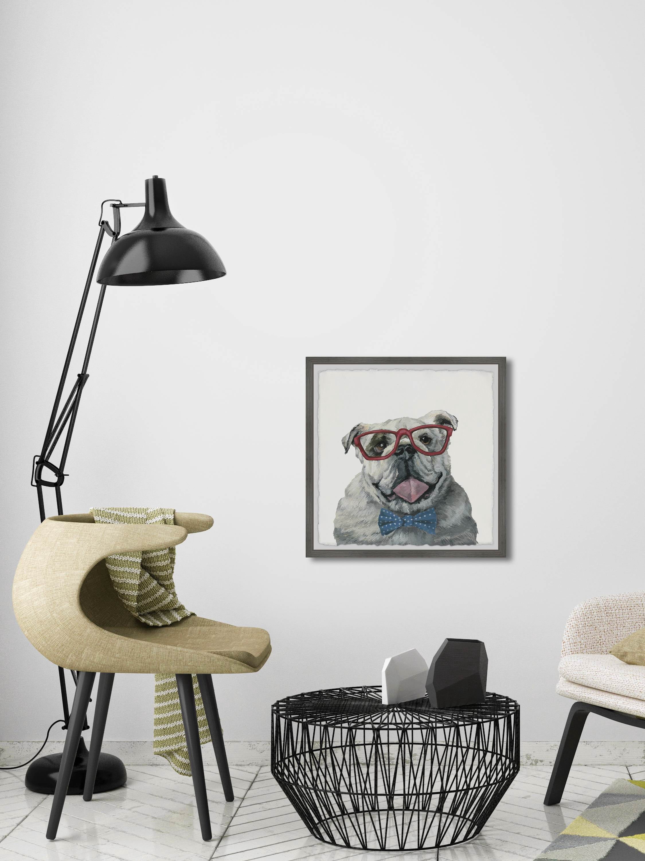 Marmont Hill "Delightful Look" Framed Painting Art Print, 12.00" x 1.50"