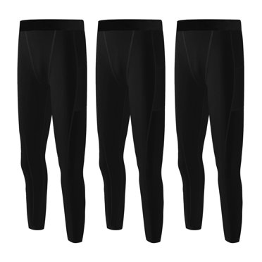 Kids Youth Boys Compression Leggings Base Layer Pants Men's Basketball Activewear Pants Sports Athletic Workout Running Tights