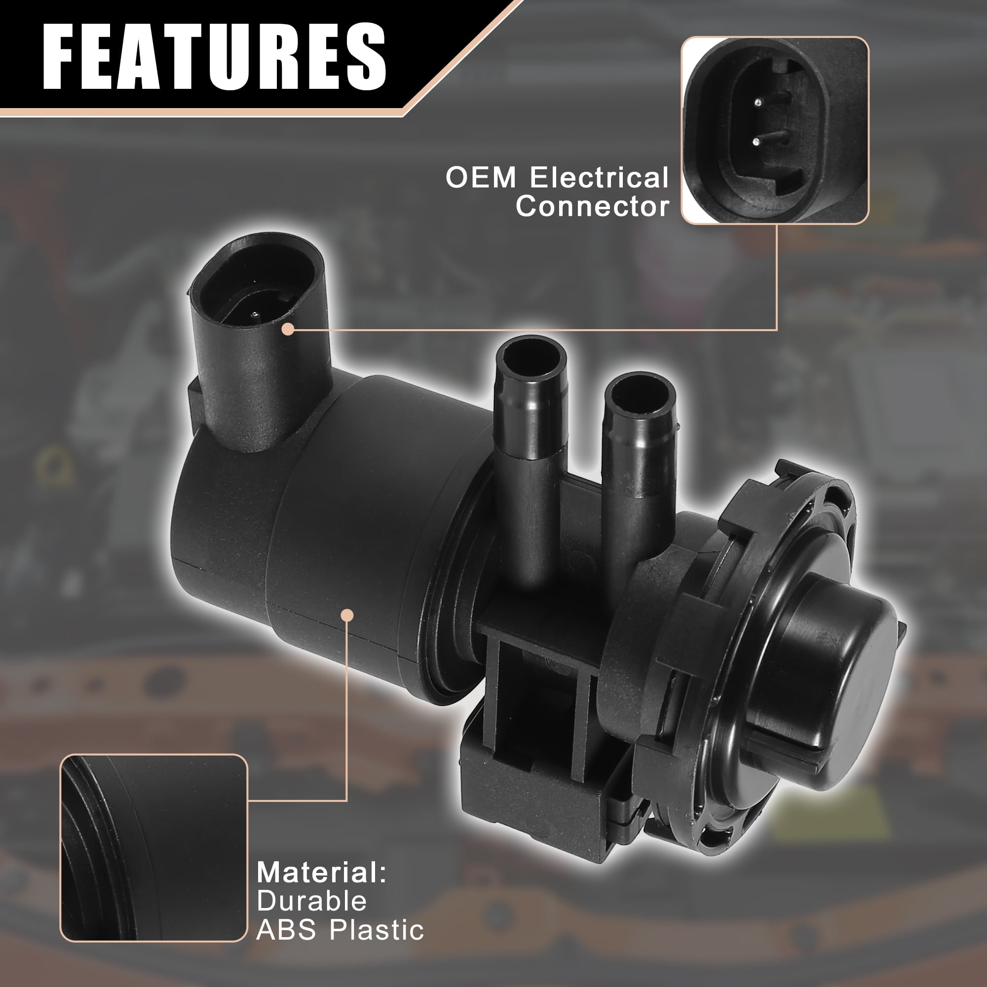 Vapor Canister Vacuum Solenoid Purge Intake Valve for Dodge for Ram 1500 2500 3500 for Jeep Wrangler 1997-2004  4669475