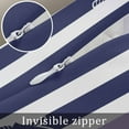 thumbnail image 7 of Anchor Purple Throw Pillow Cover 24 x 36 Inch Decorative Pillow Cover Modern Navy Blue White Striped Nautical Lumbar Pillowcase Seasonal Rectangle Cushion Case for Couch Sofa Bed Living Room, 7 of 7