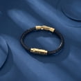 thumbnail image 5 of Stainless Steel Infinity Locket Leather Funeral Urns Bracelet for Cremation Ashes Holder Memorial Bracelet, 5 of 6