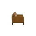 thumbnail image 6 of New Classic Furniture Caspar Leather Upholstered Loveaseat in Caramel Brown, 6 of 7