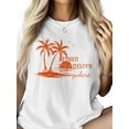 thumbnail image 3 of Women's T-Shirt I'm Retired It's 5 O'clock Everywhere Retro Island Short Sleeve Casual Tee Classic Crew Neck T Shirt for Women White, M, 3 of 7