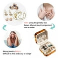 thumbnail image 4 of Pumpkin Travel Portable Square Storage Box with Earring Holder, Necklace Organizer, and Travel Organizer for Rings, Earrings, Necklaces, Bracelets, and More - Ideal for Girls and Women, 4 of 6