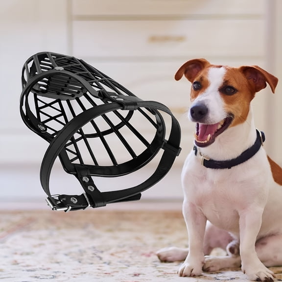 LAMIRO Dog Muzzle, Breathable Basket Muzzles for Small, Medium, Large and X-Large Dogs, Stop Biting, Barking and Chewing, Best for Aggressive Dogs