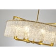 thumbnail image 5 of Design Living 8-Light Brass Chandelier With Clear Rippled Glass, 5 of 6