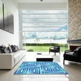 thumbnail image 7 of Ahgly Company Machine Washable Indoor Rectangle Transitional Blue Area Rugs, 2' x 5', 7 of 7
