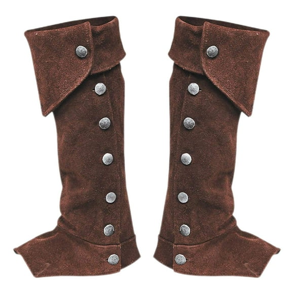 Funda de bota pirata, funda de botas de vendaje, accesorios de disfraz Marrón jinwen Cubrebotas Pirata