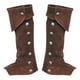 thumbnail image 1 of Botas de pirata de Halloween para hombre Botas de pirata de cuero esmerilado Cubierta de zapatos Traje medieval retro de lujo , marrón Salvador Cubrebotas Pirata, 1 of 8