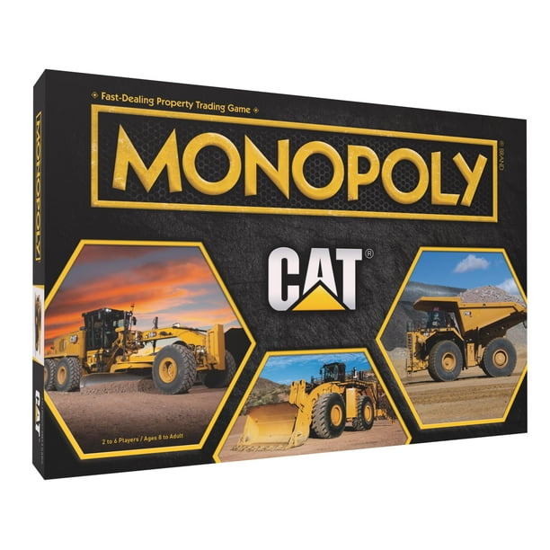 Juego de mesa USAOPOLY Monopoly Caterpillar | 2-6 jugadores de más de 8 años