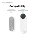 thumbnail image 3 of elago Funda de silicona diseñada para Google Nest Hello Video Doorbell (modelo de batería 2021): resistente a la intemperie y a los rayos UV, combinación perfecta de colores, acabado limpio, NO compat, 3 of 5
