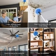 thumbnail image 6 of Cobweb Duster with Extension Pole Extendable Fan Cleaner Duster Multipurpose Spider Web Brush Cleaning Kit Long Handle Spider Web Brush for Ceiling Furniture Indoor Outdoor Use, 6 of 11