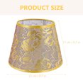 thumbnail image 4 of OULII Drum Shade Golden Color Metal and Cloth for Interior Designers 1Pack, 4 of 8