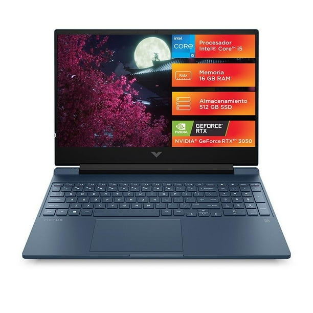 Laptop Gamer HP Victus 15-fa0022la Nvidia GeForce RTX 3050 Intel Core i5  16GB RAM 512GB SSD - Main Image