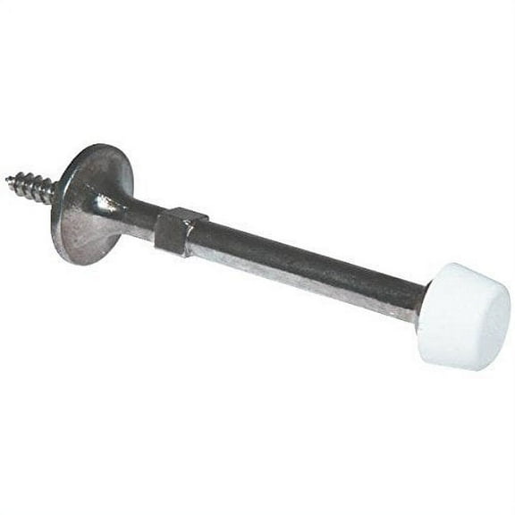 Ultra Hardware 3 In. Polished Chrome Self-Start Rigid Door Stop 61714