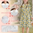thumbnail image 6 of DISNIMO Lemon Flower Girl Dress Long Sleeve Kids Dress Girls Size 5-6 Fall Dresses for Girls Long Sleeve Swing Dress Midi for Girls Collared Dress Ruffle Collar Dress Kids Twirly Dress for Girls, 6 of 7