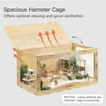 thumbnail image 2 of Mewoofun Large Hamster Cage Wooden Hamster Cage for Syrian Hamster Without Accessories,Front-opening 39.4" L X 19.7" W X 19.7", 2 of 7
