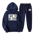 thumbnail image 1 of TIMIFIS Survêtement pour Homme 2 Pcs à Capuche, Ensemble de Sport Athlétique, Chandail à Enfiler Décontracté pour Course, Jogging, Ensemble de Tenue de Sport SetsFall, 1 of 8