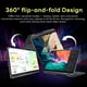 thumbnail image 5 of Lenovo IdeaPad Flex 5i 2-in-1 14 FHD+ Touchscreen Laptop, Intel i3-1215U, 8GB LPDDR4, 416GB Storage(256GB SSD +160GB Docking Station Set), Backlit Keyboard, Fingerprint Reader, Win 11 S, Storm Grey, 5 of 5