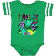 thumbnail image 3 of Inktastic I Love My Daddy 80s Retro Style Boys or Girls Baby Bodysuit, 3 of 5